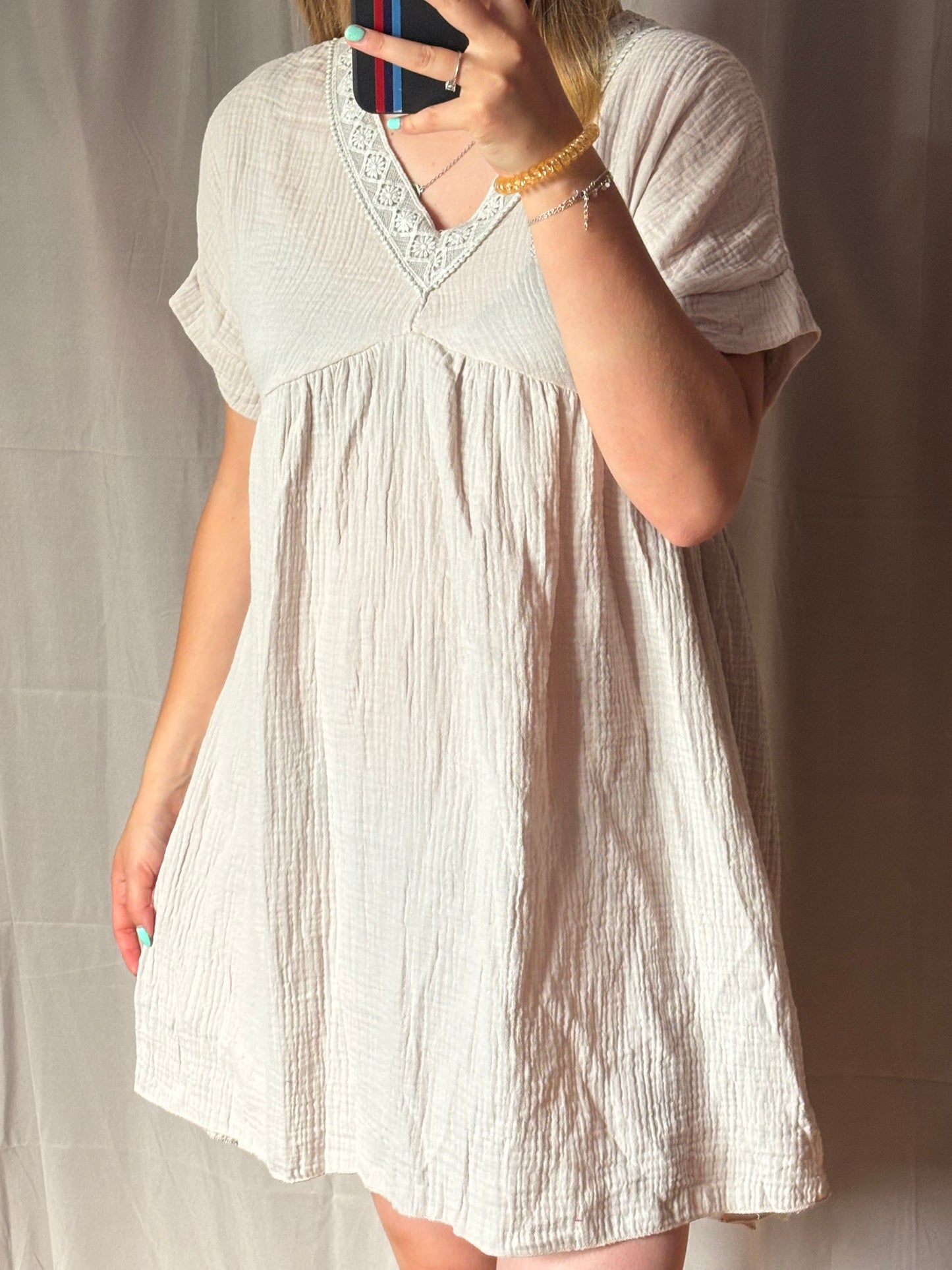 robe gaz de coton