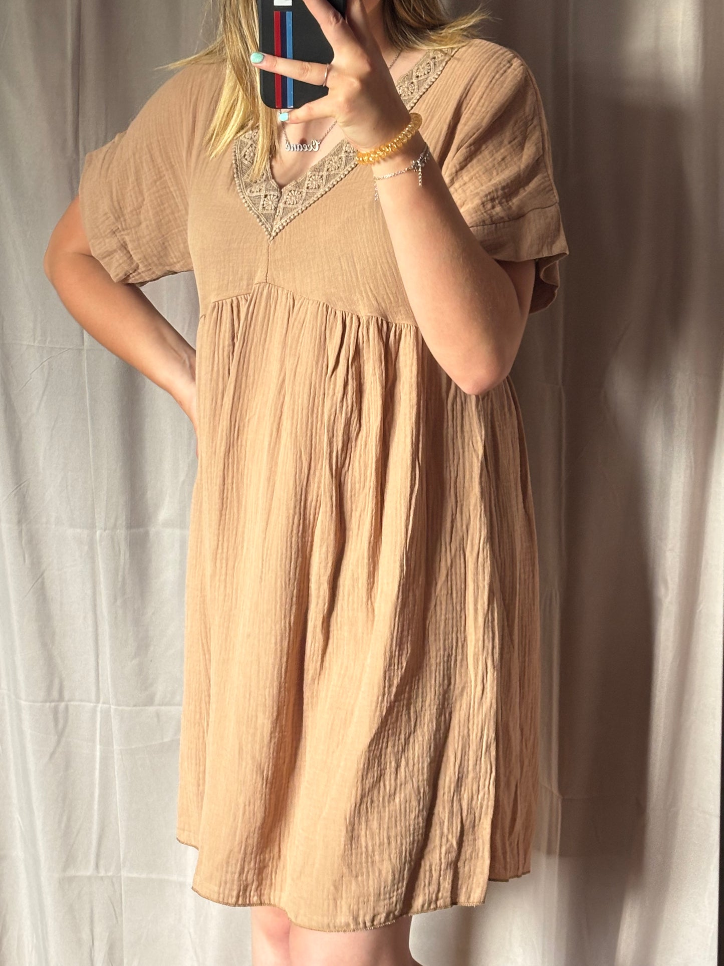 robe gaz de coton