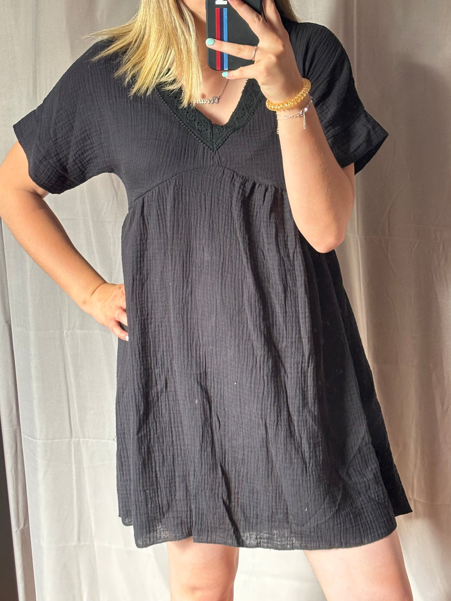 robe gaz de coton