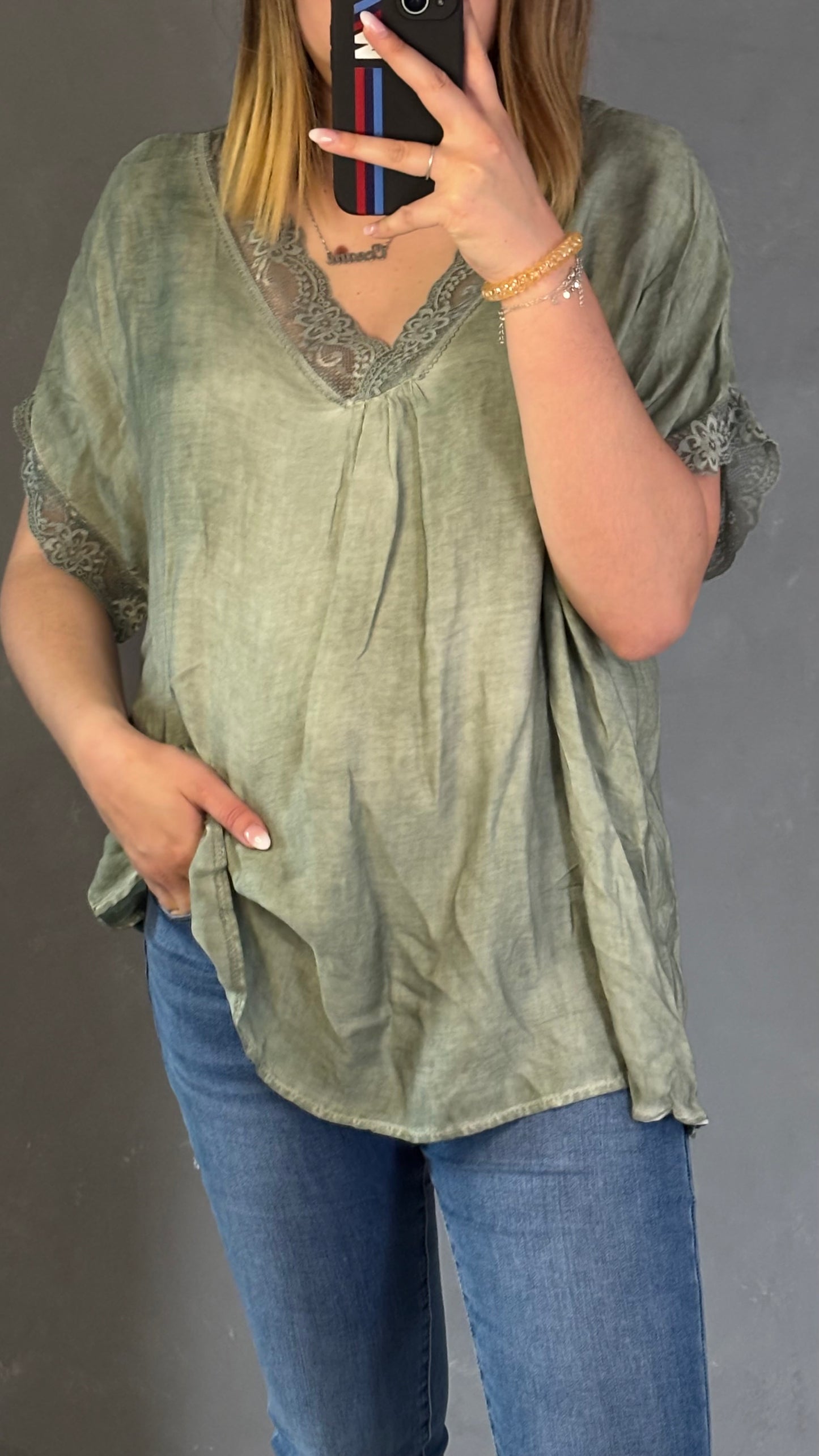 Teeshirt dentelle