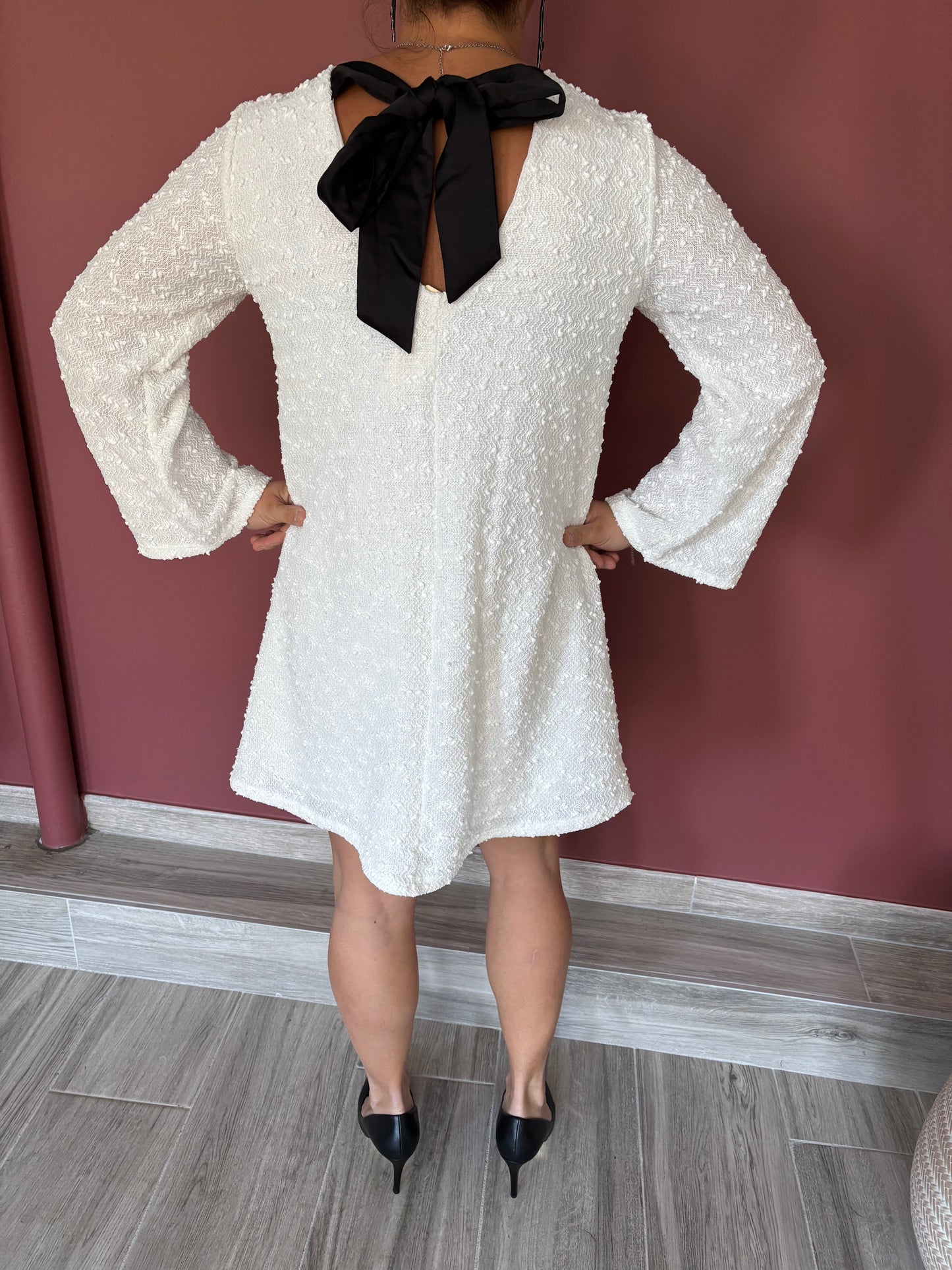 Robe noeud blanc