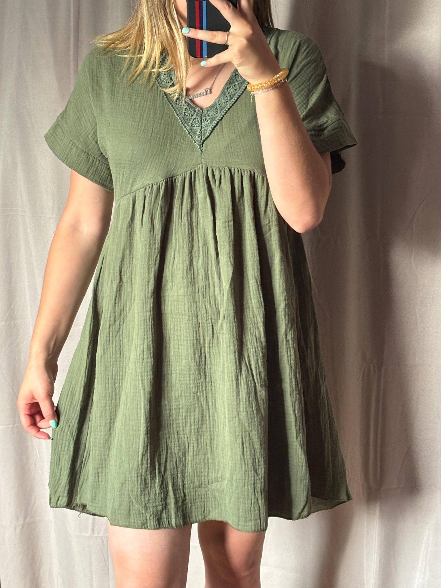 robe gaz de coton