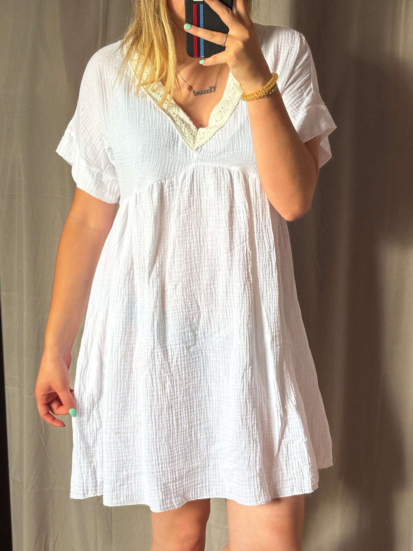 robe gaz de coton