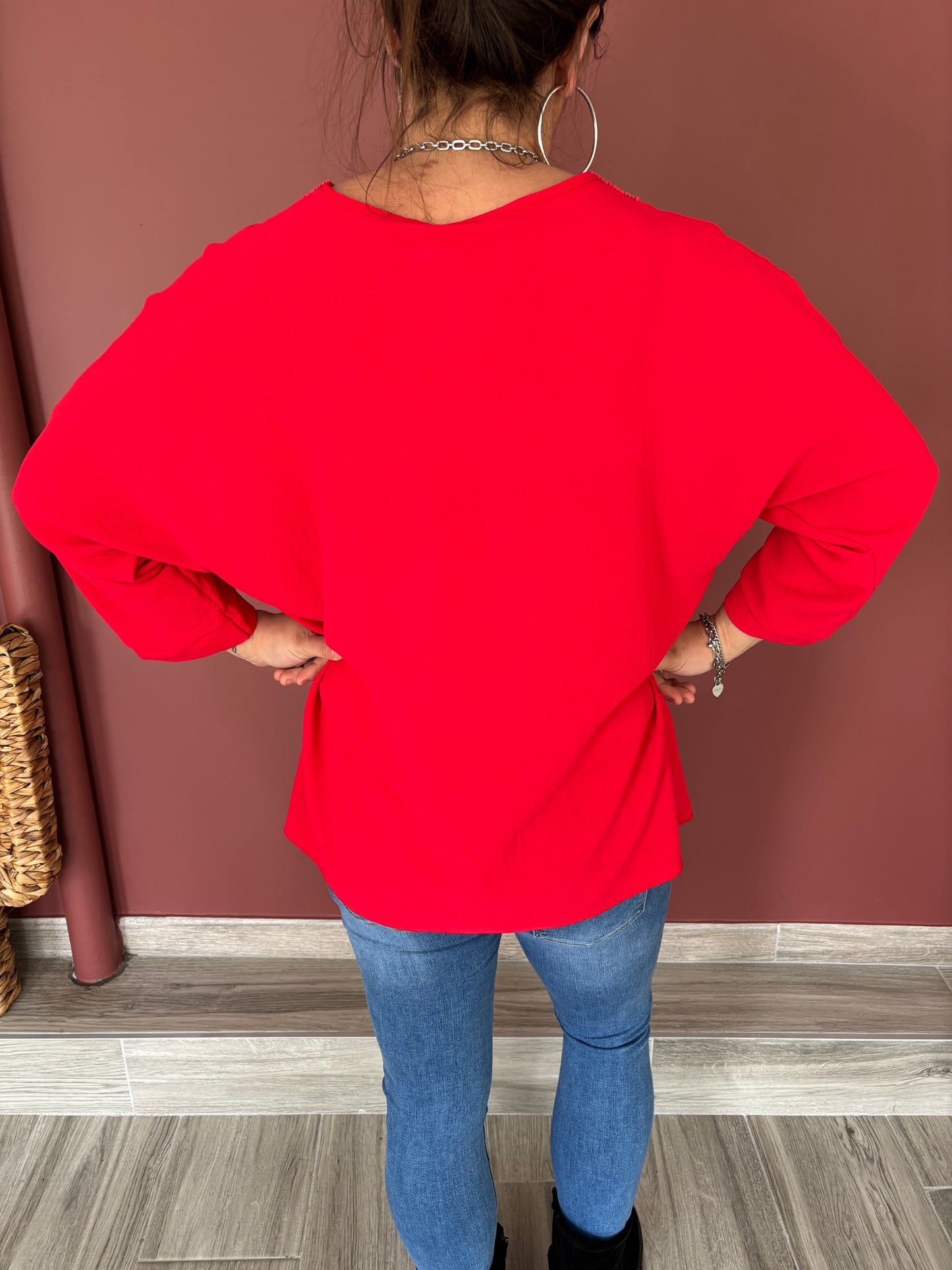 Blouse rouge