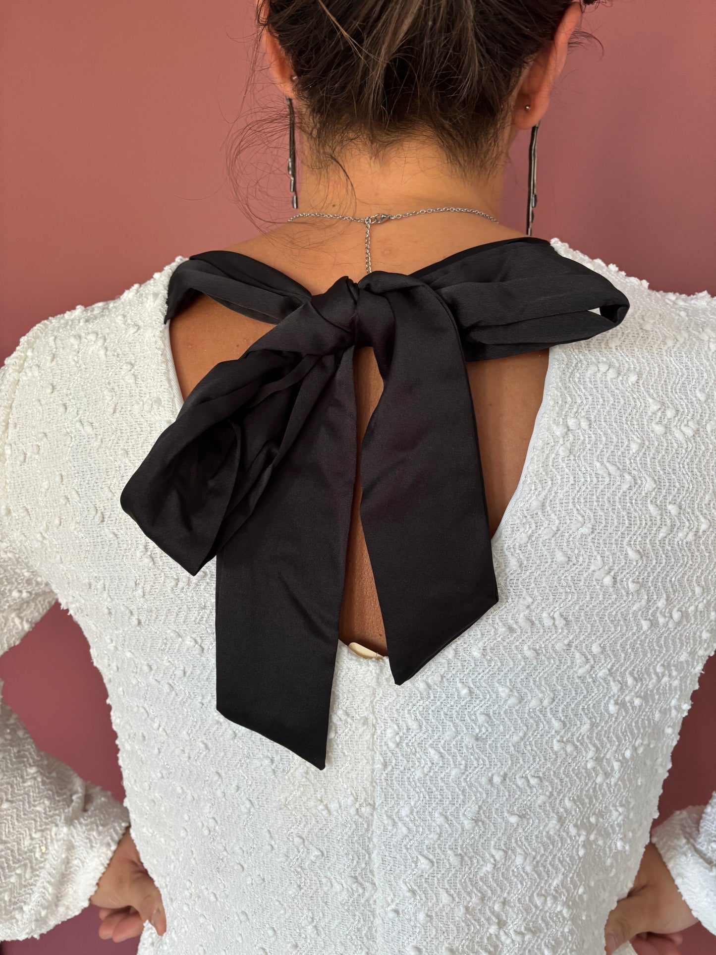 Robe noeud blanc