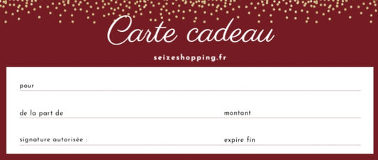 Carte cadeau - Seizecollection