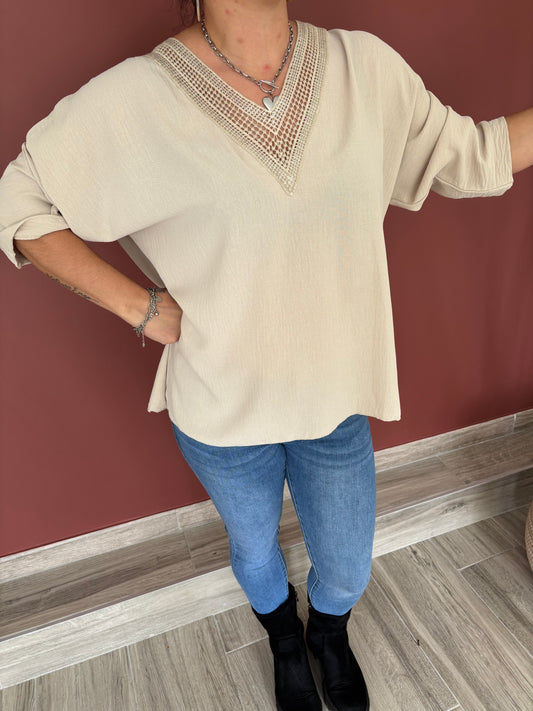 Blouse beige