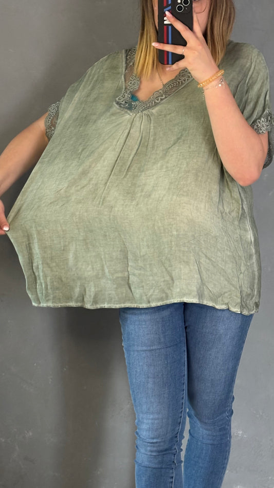 Teeshirt dentelle