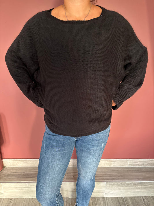 Pull en laine noir