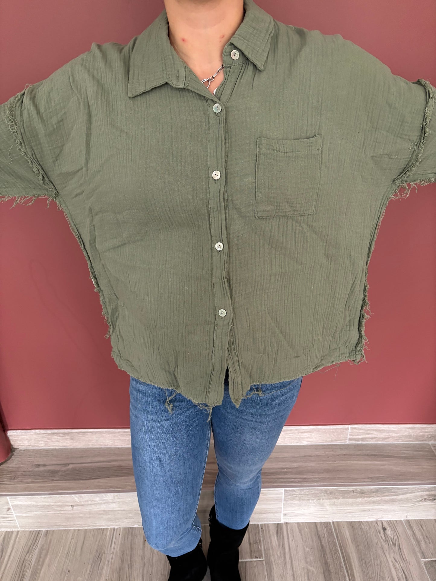 chemise kaki